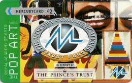 UK (Mercury) - Prince's Trust - Pop Art, 29MERA-MER286, Used - [ 4] Mercury Communications & Paytelco