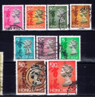 HK+ Hongkong 1992 Mi 654-55 659-60 664-68 Elisabeth II. - Used Stamps