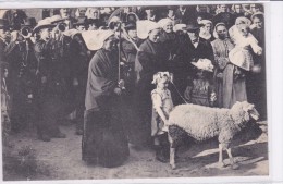 Le Pardon De Saint Jean Du Doigt La Procession Le Petit Saint Jean Et Son Mouton - Saint-Jean-du-Doigt