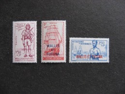 Wallis Et Futuna: A).  Série N° 87 Au N°89, Neufs X . - Unused Stamps