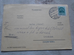 Hungary-  Orosháza   1941 --Dr. Szemenyei Bálint       D128902 - Briefe U. Dokumente