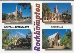 AU.- Rockhampton. Cental Queensland. St. Joseph's Cathedral. St. Paul's Cathedral. Grammer School. 2 Scans - Rockhampton