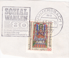 5969A  FEDERAL REPUBLIC GERMANIA 1980 USED FRAGMENT. - Other & Unclassified