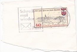 5969A  FEDERAL REPUBLIC GERMANIA 1982 USED FRAGMENT. - Other & Unclassified