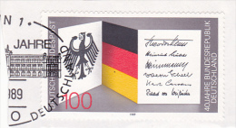 5969A  FEDERAL REPUBLIC GERMANIA 1989 USED FRAGMENT. - Sonstige & Ohne Zuordnung