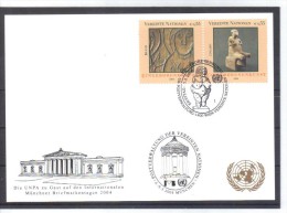 RTY63  UNO WIEN 2004  MICHL 414/15  WEISSE KARTE - White Cards SIEHE ABBILDUNG - Used Stamps