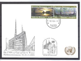 RTY60  UNO WIEN 2003  MICHL 397/98  WEISSE KARTE - White Cards SIEHE ABBILDUNG - Used Stamps