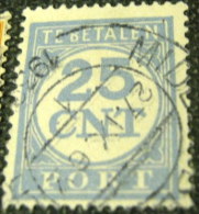 Netherlands 1921 Postage Due 25c - Used - Taxe