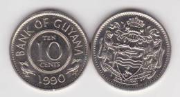 Guyana 10 Céntimos 1.990 Cu Ni KM#33 SC/UNC     T-DL-10.283 - Autres – Afrique