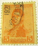 Argentina 1917 General San Martin 5c - Used - Oblitérés