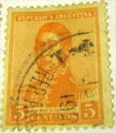 Argentina 1917 General San Martin 5c - Used - Used Stamps