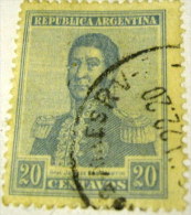 Argentina 1917 General San Martin 20c - Used - Gebruikt