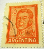 Argentina 1965 General San Martin 10p - Used - Used Stamps