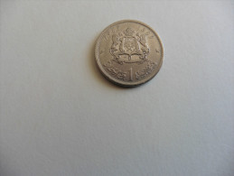 Maroc   . Monnaie  : 1 Dirham 1969 - Maroc