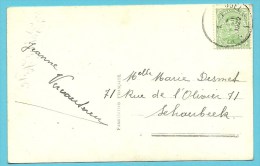 137 Op Postkaart Met Firmaperforatie (Perfin / Perfore) " V.G. " - 1909-34