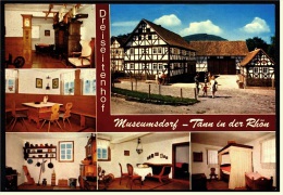 Dreiseitenhof Museumsdorf  -  Tann / Röhn  -  Mehrbild-Ansichtskarte Ca.1980    (4292) - Rhön