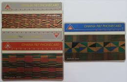 GHANA - Mint - L&G - Specimen Set - 60, 120 & 240 Units - Ghana