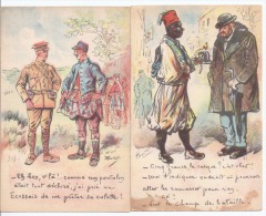 GUERRE 14 Par L´ILLUSTRATEUR HENRIOT 2 Carte Postale - Henriot