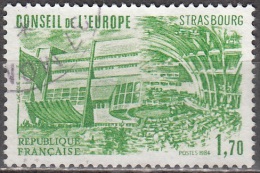 France 1984 Michel Service 34 O Cote (2008) 1.00 € Entrée De Palais D'Europe Cachet Rond - Oblitérés