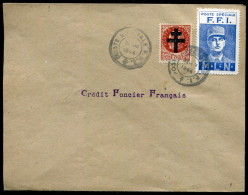 FRANCE - LIBERATION - DE GAULLE N° 4 SUR LETTRE AVEC 1,5F PETAIN OBL. POSTE SPECIALE F.F.I. LE 25/8/1944 - TB - Befreiung