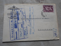 Hungary- Budapest To Orosháza - Teherfuvarozó  N.Váll.  Transportation - 1949  D128908 - Storia Postale