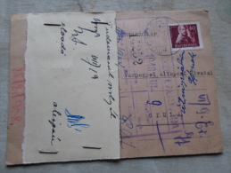 Hungary- ÖCSÖD -  1948 -to Gyula -Vármegyei Alispánmi Hivatal - D128914 - Briefe U. Dokumente