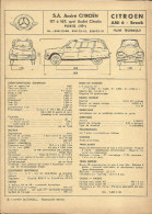 Voiture, Ami 6 Break Citroen (Paris 15e) - Fiche Technique L'expert Automobile - Material Und Zubehör