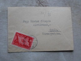 Hungary- Papp Sándor Föispán Elvtársnak  Gyula Vármegyeház  -sent From GYOMA  1948  D128921 - Storia Postale