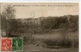 CPA 53  SAULGES LA VALLEE DE L ERVE ENTREE DE LA GROTTE DE ROCHEFORT 1921 - Other & Unclassified