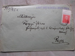 Hungary  -Cover -GYULA  -A Békés-Bánáti Ref. Esp.Hiv. - To PÁPA  1935  Franz LISZT Ferenc D128947 - Storia Postale