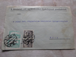 Hungary  Cover -A Dunántúli Ref.egyh. GYÖR -to PÁPA - 1924    D128970 - Briefe U. Dokumente