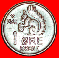 * SQUIRREL (1958-1972): NORWAY ★ 1 ORE 1962! OLAV V (1957-1991) LOW START ★ NO RESERVE! - Norvège