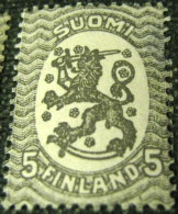 Finland 1919 Standing Lion 5p - Mint - Nuovi