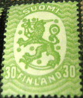 Finland 1921 Standing Lion 30p - Mint - Unused Stamps