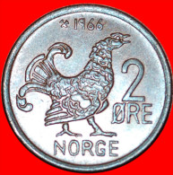 * BIRD (1958-1972): NORWAY ★ 2 ORE 1966! OLAV V (1957-1991)  LOW START ★ NO RESERVE! - Norvège