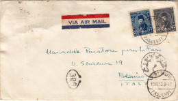 EGITTO  /   ITALIA ( Palermo - Annullo Sez. Estero )  - Cover _ Lettera 10.2.1953 - Lettres & Documents