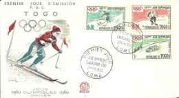 FDC TOGO - Hiver 1960: Squaw Valley