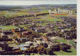 BAD FÜSSING - Luftbild, Flugaufnahme M. Kurmittelhaus, Kurpark, Feizeitpark - Bad Fuessing