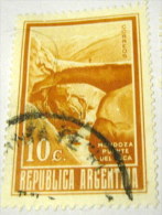 Argentina 1971 Mendoza Puente Del Inca 10c - Used - Oblitérés