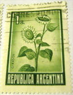 Argentina 1971 Sunflower 1c - Used - Gebraucht