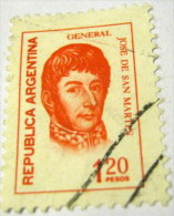 Argentina 1974 General San Martin 1.20p - Used - Used Stamps