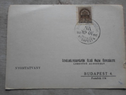 Hungary  -Magyar Piaristák Budapest- Levélbélyeggy. Elsö H. Egy. Budapest  -alkalmi Bélyegzés    1942  D128996 - Feuillets Souvenir