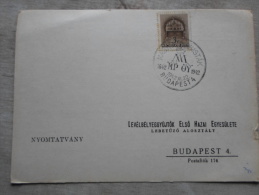 Hungary  -Magyar Piaristák Budapest- Levélbélyeggy. Elsö H. Egy. Budapest  -alkalmi Bélyegzés    1942  D128996 - Hojas Conmemorativas