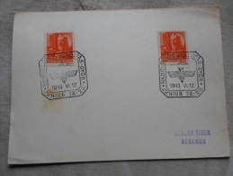 Hungary  -Haditudósító Kiállítás GYÖR   -alkalmi Bélyegzés    1943  D129001 - Feuillets Souvenir