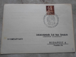 Hungary  - Magyarország Kormányzójának 75.Születésnapjára BUDAPEST 1   1943.VI.18.   -alkalmi Bélyegzés    1943  D129012 - Hojas Conmemorativas