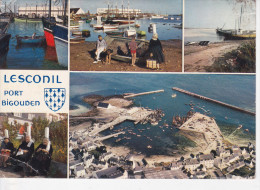 LESCONIL (29-Finistère), Port Bigouden, Blason, Coiffes, Barque, Enfants, Ed. Jos Le Doaré 1974 - Lesconil