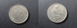 1974 G - 50 PFENNIG - ALLEMAGNE - GERMANY - DEUTSCHLAND - 50 Pfennig
