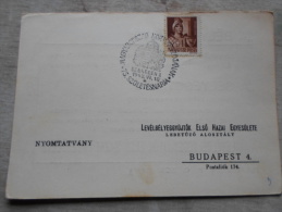 Hungary  - Magyarország Kormányzójának 75.Születésnapjára DEBRECEN 1  1943.VI.18.   -alkalmi Bélyegzés    1943  D129015 - Commemorative Sheets