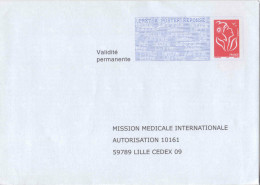 PAP REPONSE Lamouche ITVF Mission Médicale Internationale - Verso 0508578 - D/16 D 0605 à L'intérieur - Prêts-à-poster: Réponse /Lamouche
