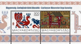 HUNGARY-2013. Hungarian-Azerbaijan Joint Issue / Peacock / Embroidery / Folk Art Sheet MNH!! New! - Nuevos